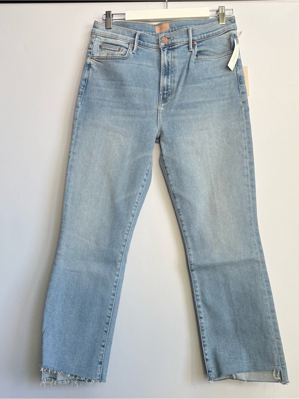 NWT MOTHER The Insider Crop Step Fray Jeans BLESSING IN DISGUISE, size 32 - Picture 9 of 17